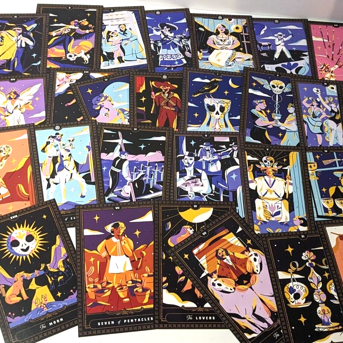 Sugar Skull Tarot Deck & Guidebook by David A. Ross, Carolina