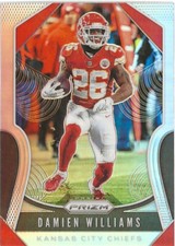 2019 Panini Prizm Damien Williams #211 Silver Prizm SP Kansas City Chiefs