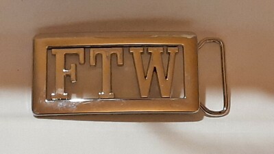 FTW  Custom Personalized Name Belt Buckle -Put your name or word on Buckle