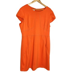 burnt orange sheath dress
