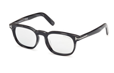 Tom Ford FT1122-D 63A Black Horn/Smoke Square Men's