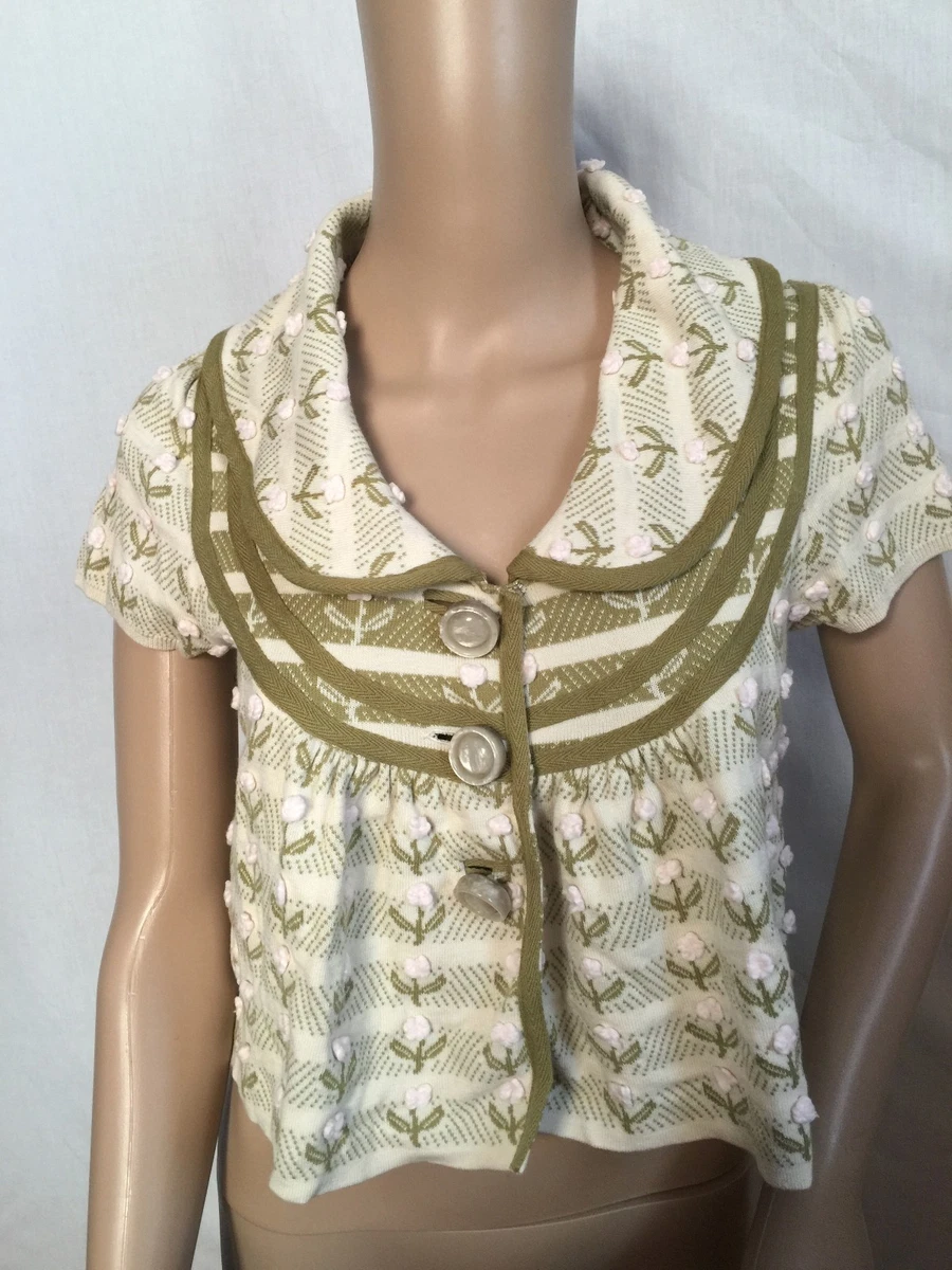 Anthropologie top hwr cardigan