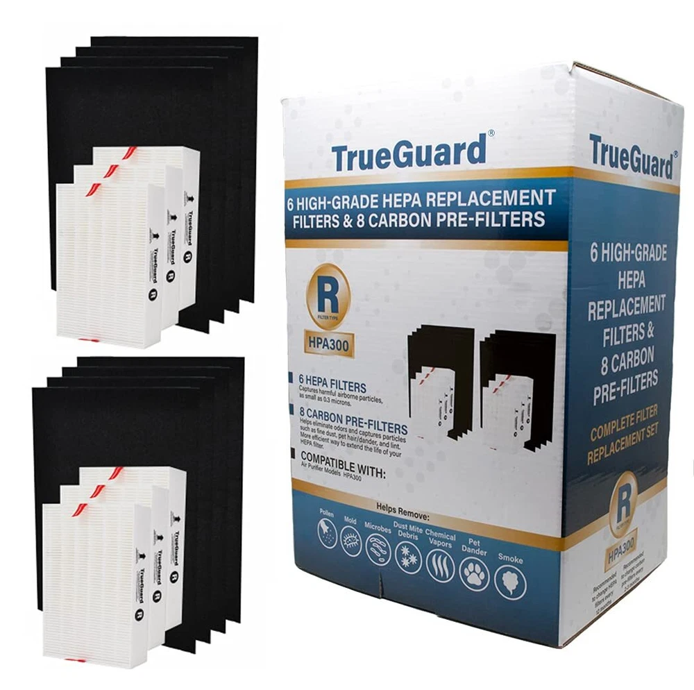 Air Purifier Replacement HEPA Filters Type R for HPA300 Series| 6 Pack with 8...