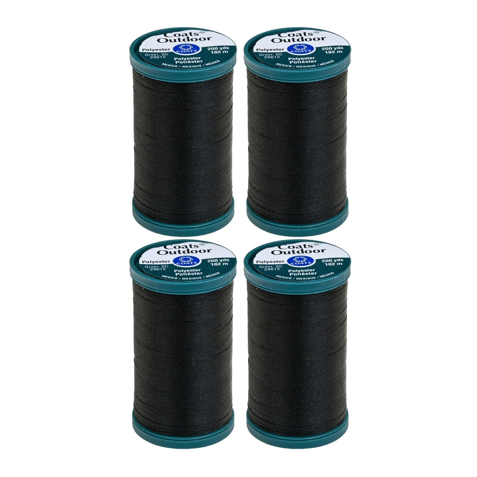 Hilos de coser Poliéster Negro