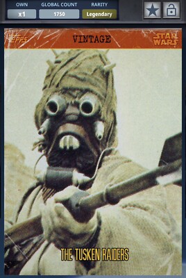 Star Wars Card Trader (SWCT): Legendary 2015 Vintage Tusken
