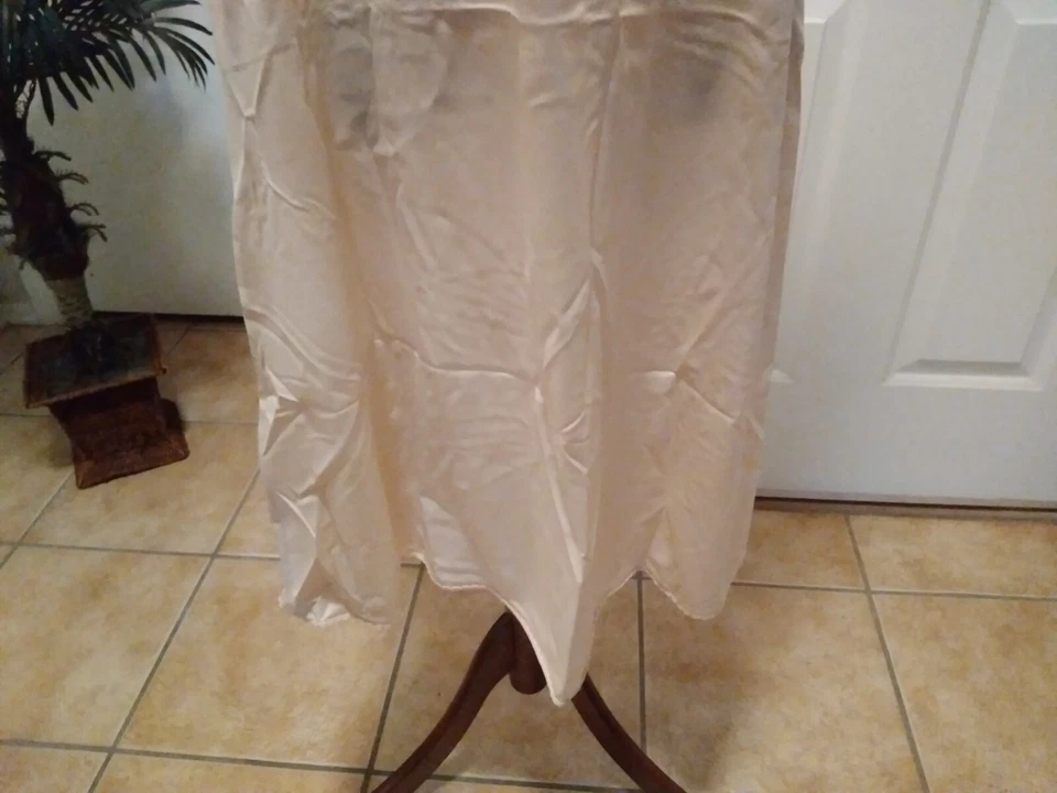 Vestido Vintage Completo Sin Mangas Chemise Europeo Talla M-L Triumph Intl Beige Foto 3 de 4