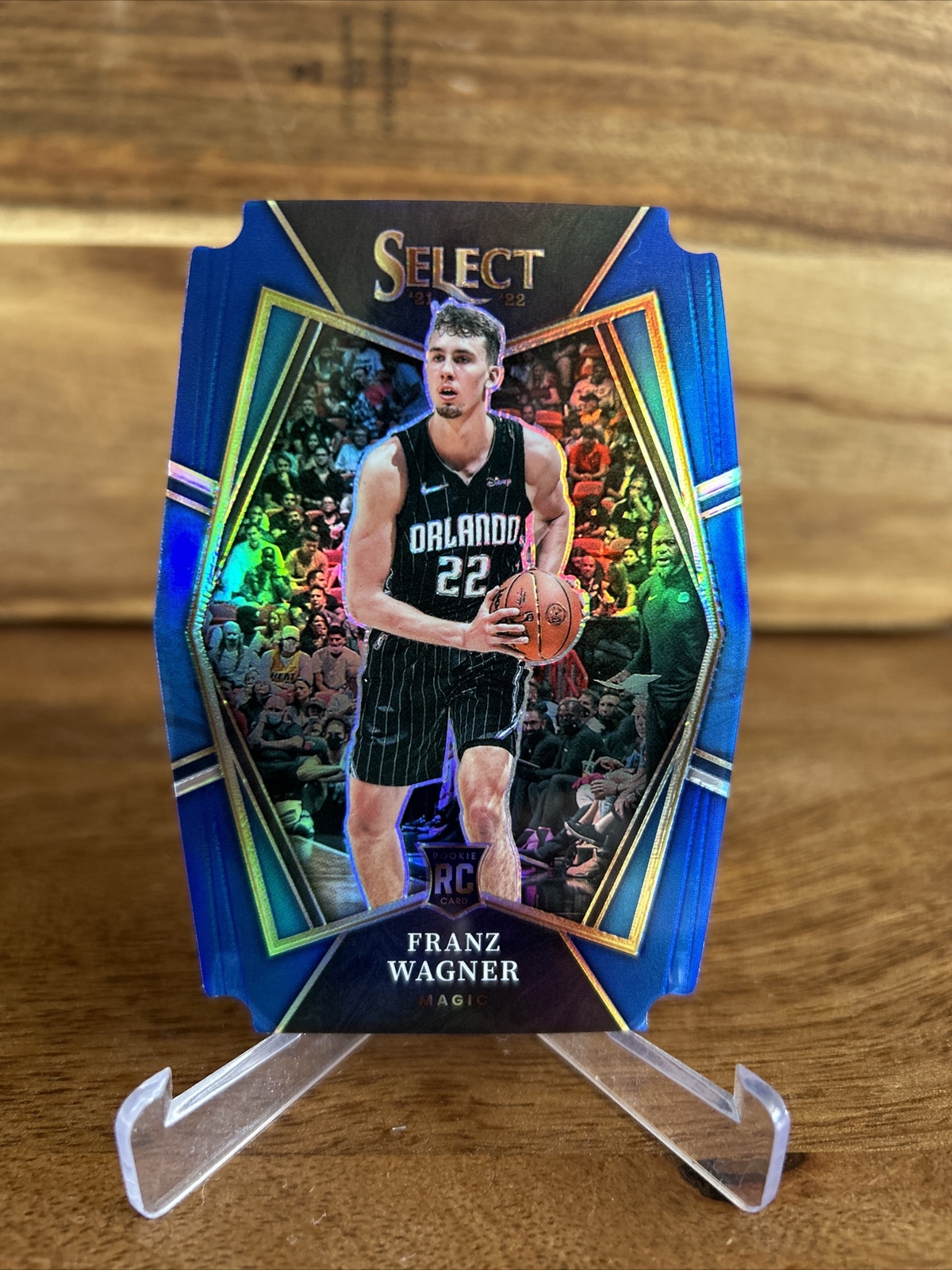 2021-22 Select Franz Wagner Premier Level Blue Prizm Die-Cut Rookie #/249 Magic