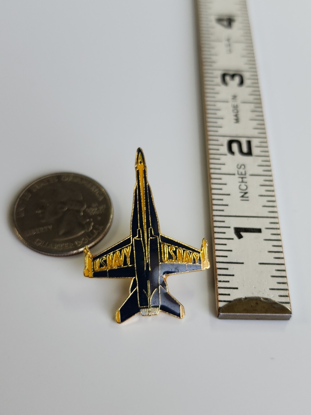 US Navy Tie Tack Lapel Pin Jet Fighter eBay