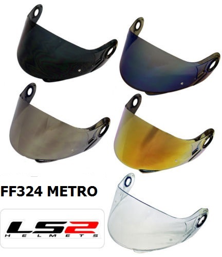 LS2 FF324 METRO EVO REPLACEMENT DARK, CLEAR OR IRIDIUM VISORS