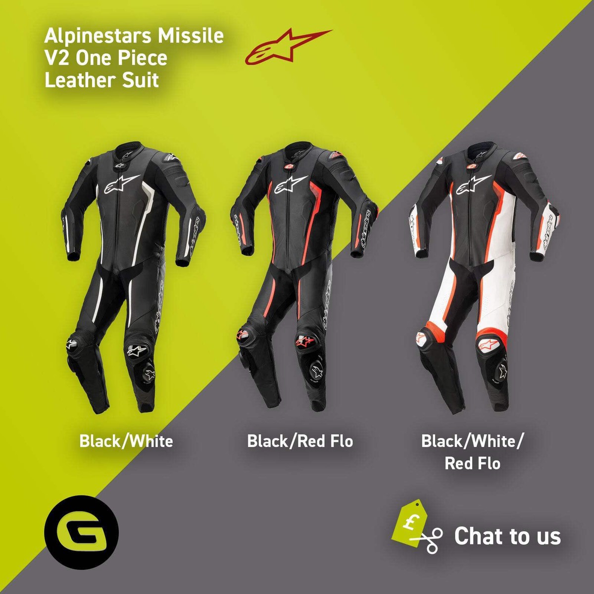 Alpinestars Missile V2 2PC Size 50サイズ Alpinestars Missile V2 2PC Size 50サイズ - メルカリ
