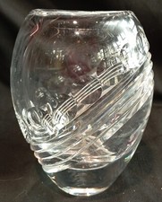 VASE EN CRISTAL TAILLE SIGNE VAL SAINT ST LAMBERT DN3546