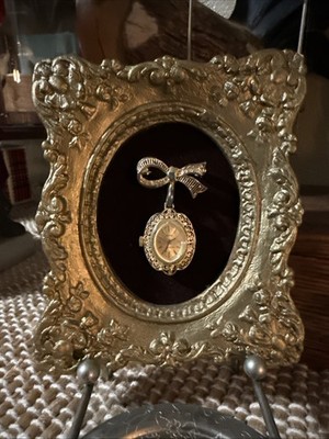 Framed Brooch Art Vintage Jewelry Display Unique Home Decor Gift