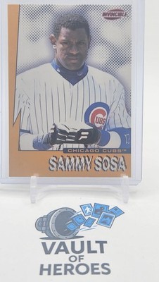 1999 Pacific Invincible Seismic Force Sammy Sosa #6 Cubs Bilingual Insert