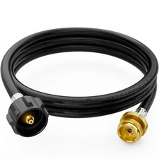 6 Feet Propane Adapter Hose, 1lb to 20lb Adapter Converts 1lb Appliances to 5...