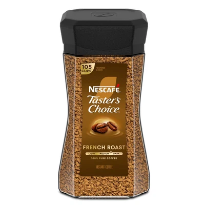 NESCAFÉ Taster's Choice French Roast, Dark Roast Coffee, Instant Coffee, 7 oz, 1