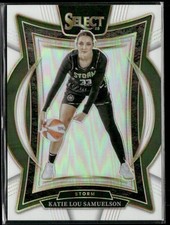2025 Panini WNBA Select Katie Lou Samuelson Concourse White Prizm #/99 Storm
