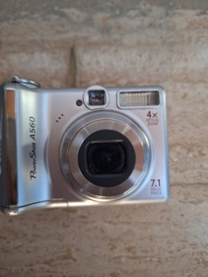 Canon PowerShot A560 7.1 MP Digital Kamera Silber | Teildefekt für Bastler