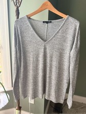 Rag Bone Jean Gray V-neck Long Sleeve Top Size Small Rag Bone Jean Gray V-neck Long Sleeve Top Size Small