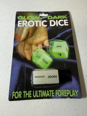 Brand New Erotic Dice Glow in the Dark Pipedream Products Inc Free Ship Foreplay