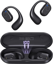 Open Ear Earbuds, Powerful Sound Sports Headphones with Clear Call, 40Hrs Playti