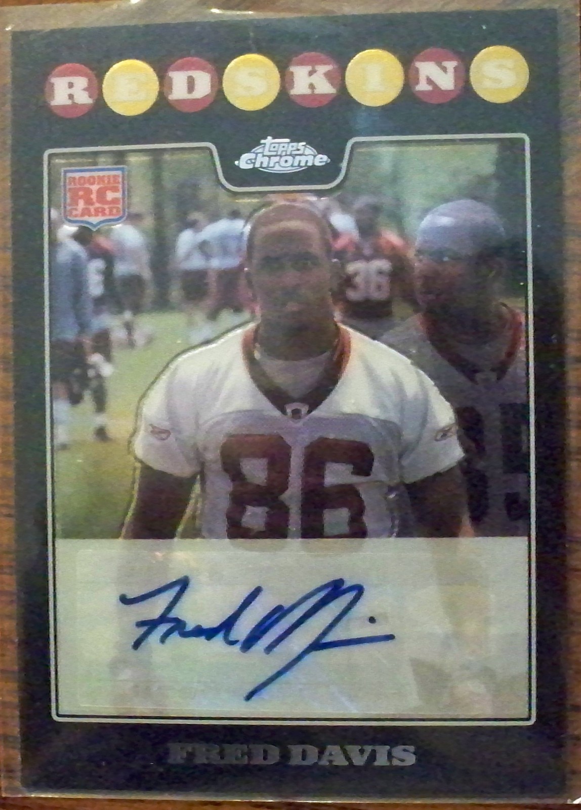 Fred Davis Topps Chrome #TC214 Autograph