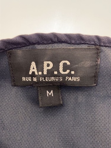 A.P.C. Hoodie Polyester NVY Solid Color HIVER1999 Zip - Picture 3 of 5