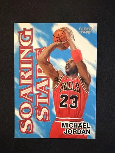 1997 Fleer Soaring Stars Michael Jordan #9 Chicago Bulls - NM