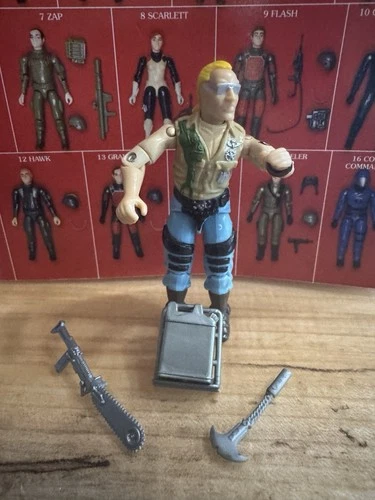 GI Joe Cobra 1985 BUZZER V1 Dreadnok 100% Complete Figure Hasbro ARAH Vintage