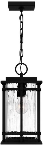 Quoizel McAlister 15 1/2" High Earth Black Outdoor Hanging Light - Picture 4 of 6