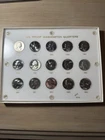 1950-1964 Washington Quarter Silver Proof 15 Coin Set In Capital Plastics Holder