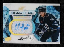 2023-24 Upper Deck Ice Signature Swatches Cole Perfetti #SS-CP Auto 0o5t