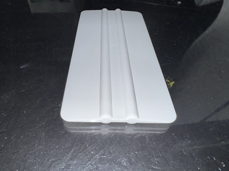 (160) White 6” Hand Squeegees. Squeegees Have Company Logo Stamped On One Side.