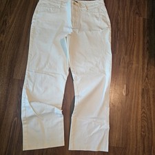 Lauren Ralph Lauren Women  s Ivory Wide Leg Pants Size 6 14 Flat Front Classic