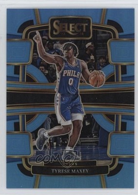 2023-24 Panini Select Concourse Light Blue Prizm 95/299 Tyrese Maxey #44 1op7