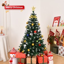 Artificial 5/6/7Ft Tall Christmas Tree W/Stand Holiday Season Indoor Outdoor