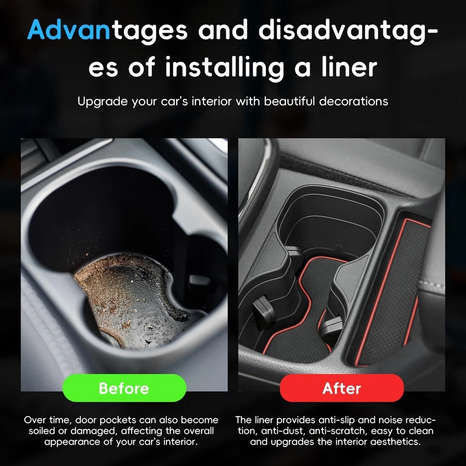 Auovo para Honda CRV CR-V 2023 2024 2025 2026 Portavasos Inserto Posavasos Accesorio Foto 2 de 4