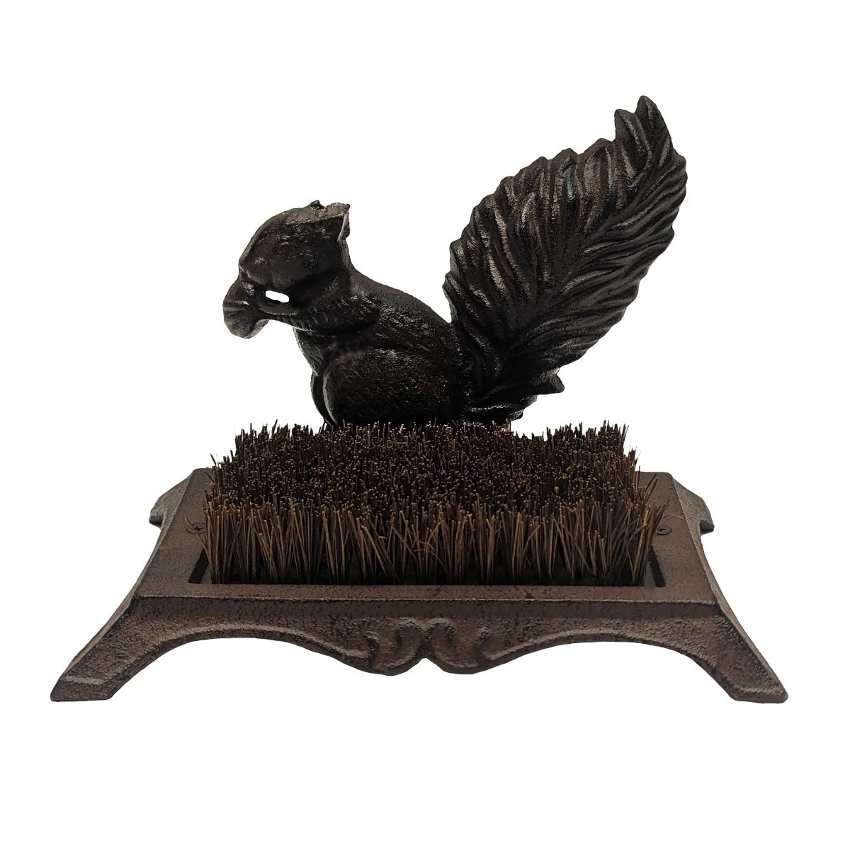 Treasure Gurus Cast Iron Squirrel Boot Scraper