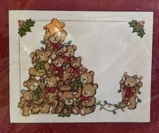 Vintage Design Works Christmas Bear Tree Counted Cross Stitch Kit