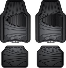 Armor All 4-Piece Floor Mats, Trim-to-Fit All-Weather Mats for Cars, Trucks, SUV