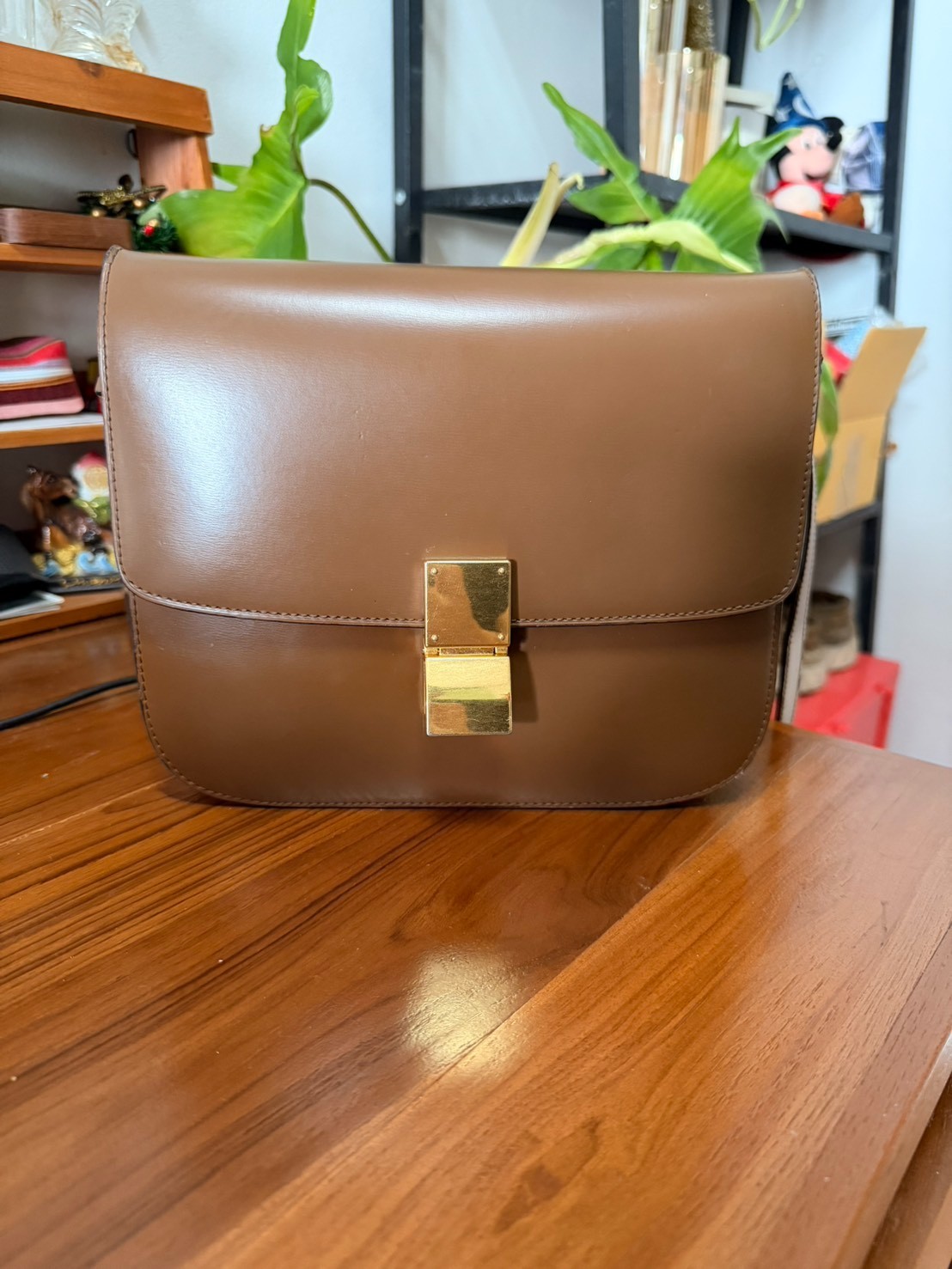 Authentic Celine Medium Classic Box Bag - Camel/Brown - Phoebe Philo Era - ASIS