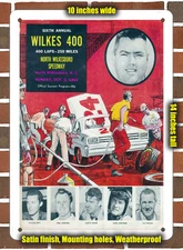 Metal Sign - 1966 North Wilkesboro Speedway Racing Program - 10x14 inches
