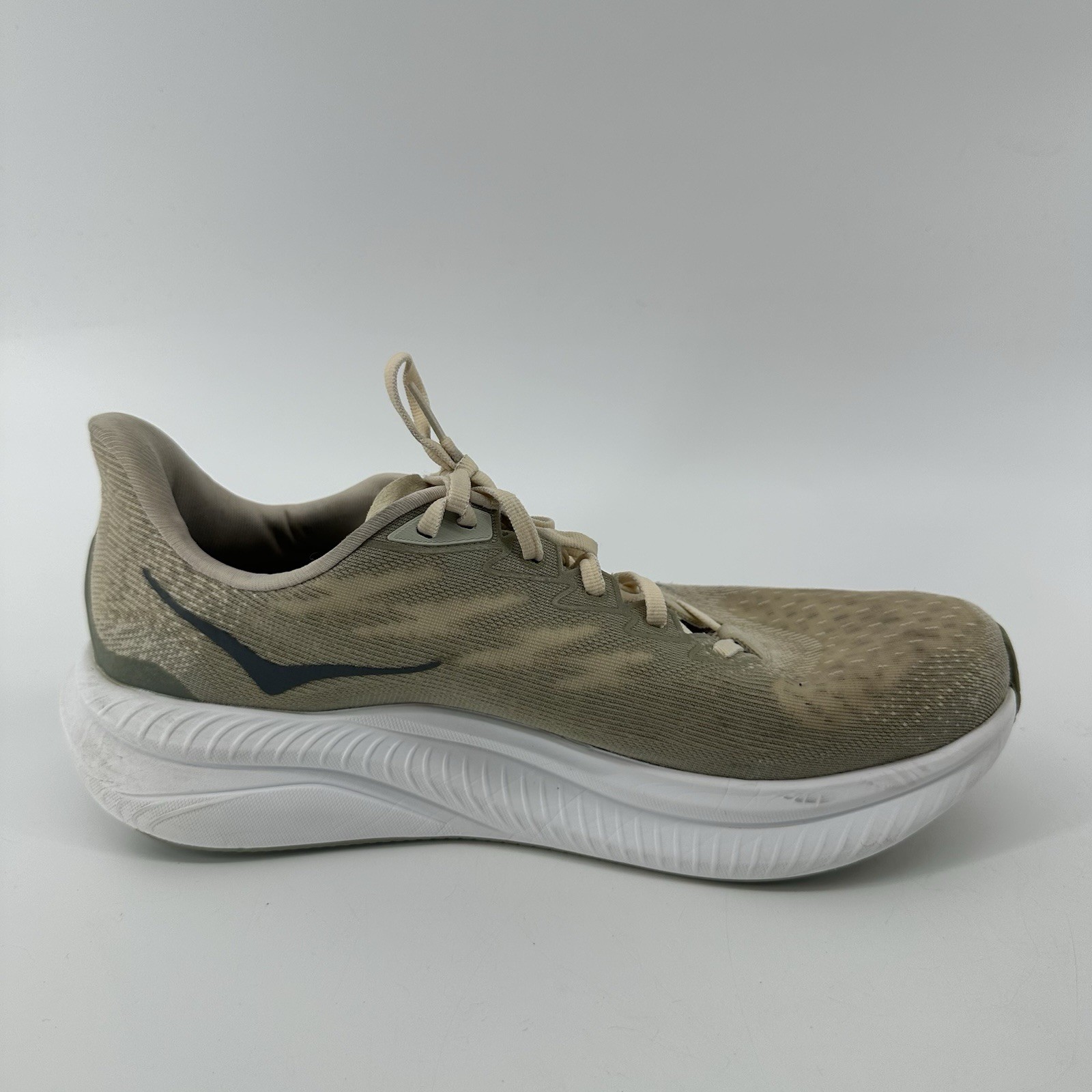 SAOLA Scarpe Hoka One One Mach 6 uomo 11 D beige da corsa avena latte orzo 1147790 OKB