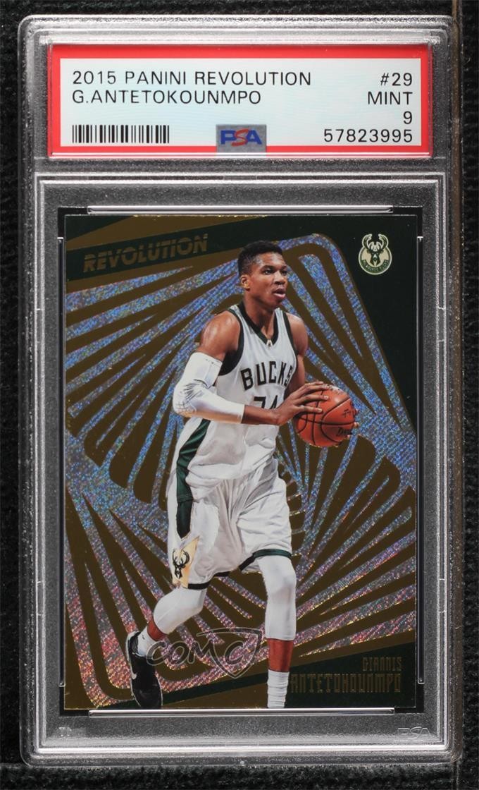 2015-16 Panini Revolution Giannis Antetokounmpo #29 PSA 9 MINT cj2