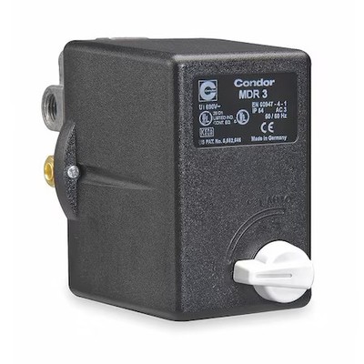 Condor Usa 31Gg3exx Pressure Switch, Standard, 3Pst, 4 Ports, 3/8'' Fnpt, 1/4''