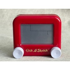 Vintage Etch A Sketch Red Classic Drawing Toy 2016 Spin Master 4in. NO FLAWS
