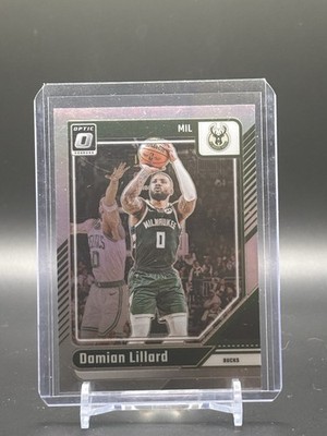 2024 Panini Donruss Optic DAMIAN LILLARD Silver Holo #82 Bucks