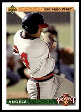 1992 Upper Deck Eduardo Perez Rookie California Angels #52
