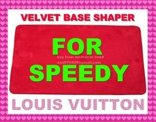 Red Microfiber Base Shaper Liner Board that fits the Speedy 35