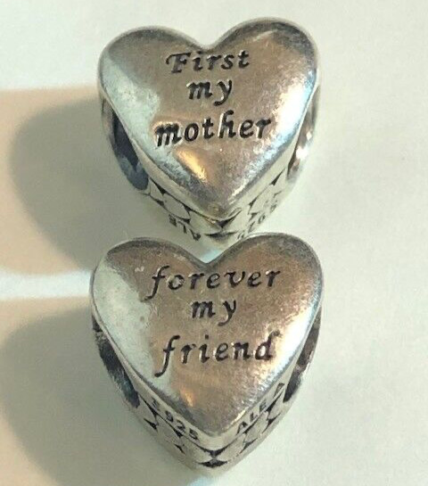 Genuine Pandora Mother and Friend Family Charm #791518 Never Worn Near Mint S925