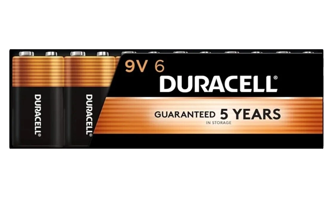 Bloque Duracell 9 V baterías de un solo uso